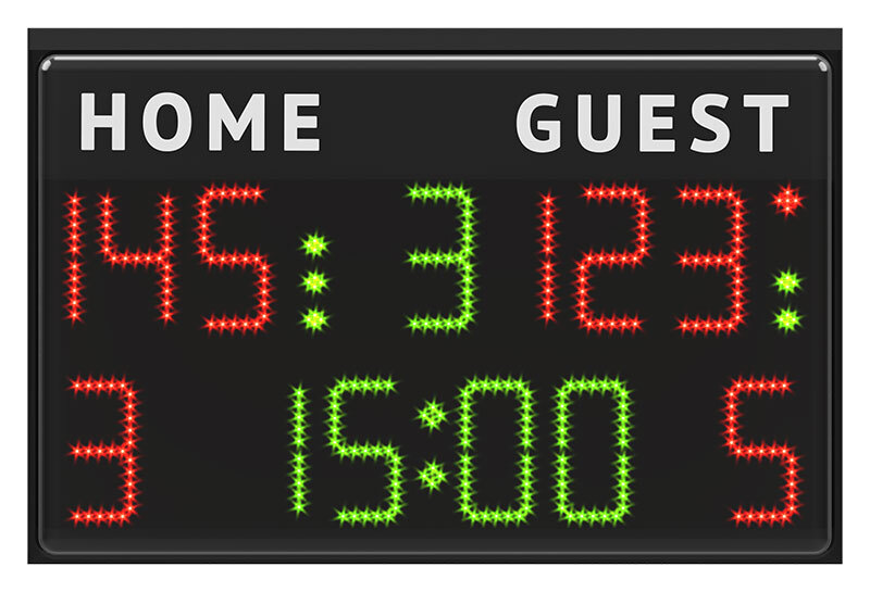 FAVERO Multisport scoreboard, Electronic scoreboard, basketball